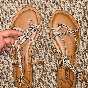 Snakeskin Sandals